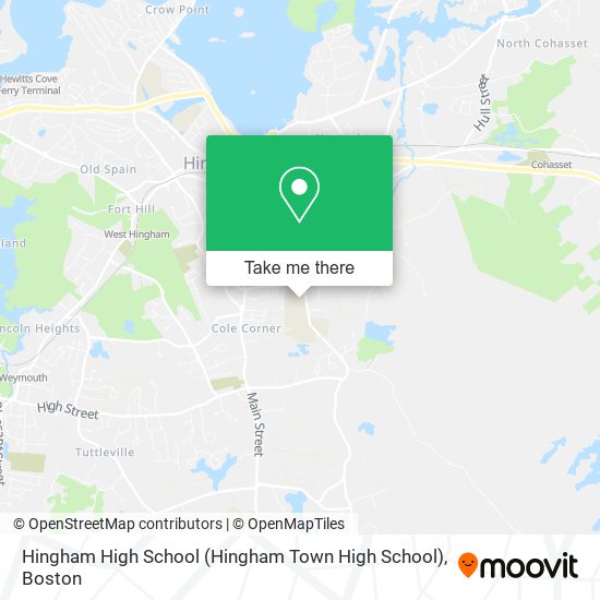 Mapa de Hingham High School