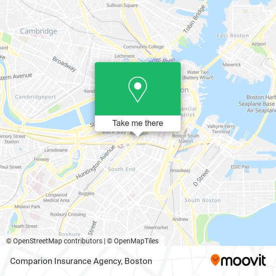 Mapa de Comparion Insurance Agency