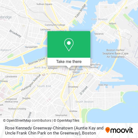 Rose Kennedy Greenway-Chinatown (Auntie Kay and Uncle Frank Chin Park on the Greenway) map