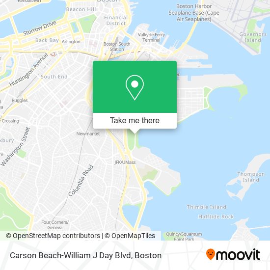 Carson Beach-William J Day Blvd map