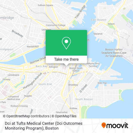 Dci at Tufts Medical Center (Dci Outcomes Monitoring Program) map