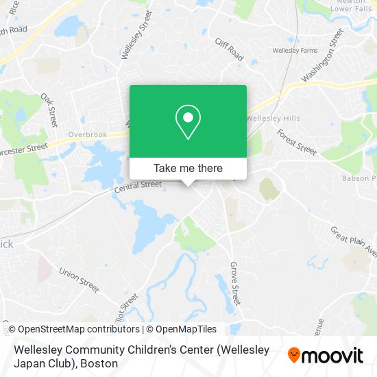 Wellesley Community Children's Center (Wellesley Japan Club) map