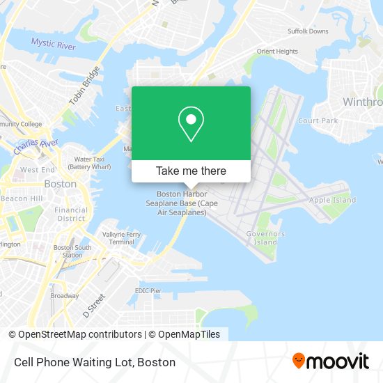 Cell Phone Waiting Lot map