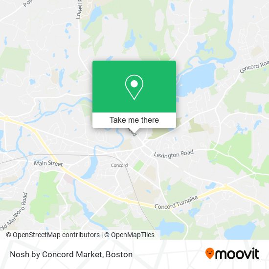 Nosh by Concord Market map
