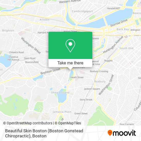 Mapa de Beautiful Skin Boston (Boston Gonstead Chiropractic)