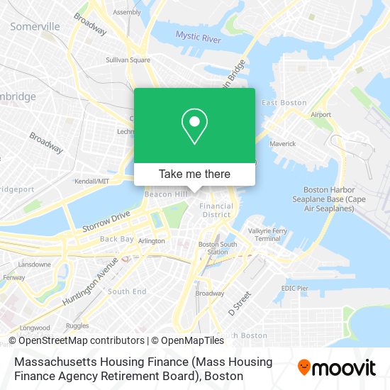 Mapa de Massachusetts Housing Finance (Mass Housing Finance Agency Retirement Board)