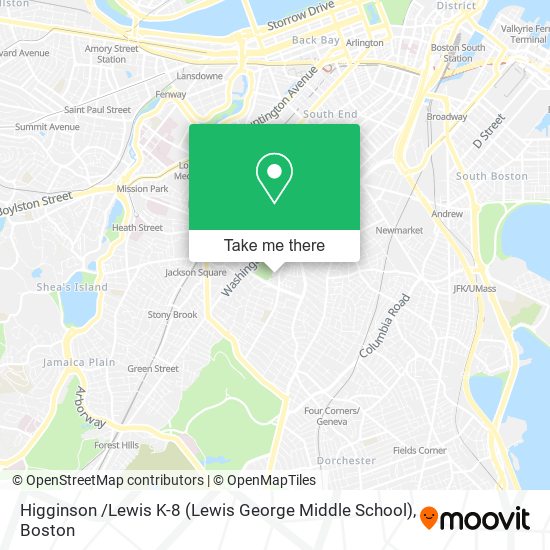 Mapa de Higginson /Lewis K-8 (Lewis George Middle School)