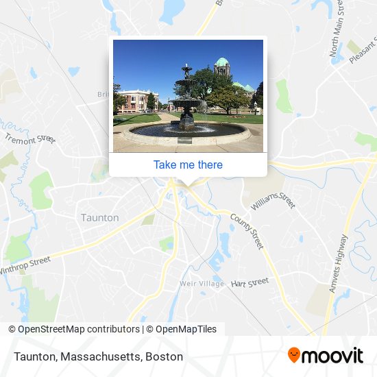 Mapa de Taunton, Massachusetts