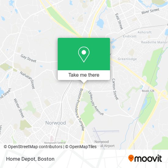 Home Depot map