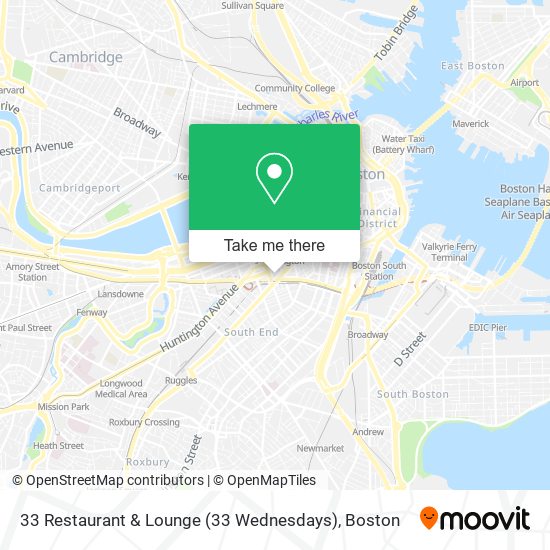 Mapa de 33 Restaurant & Lounge (33 Wednesdays)