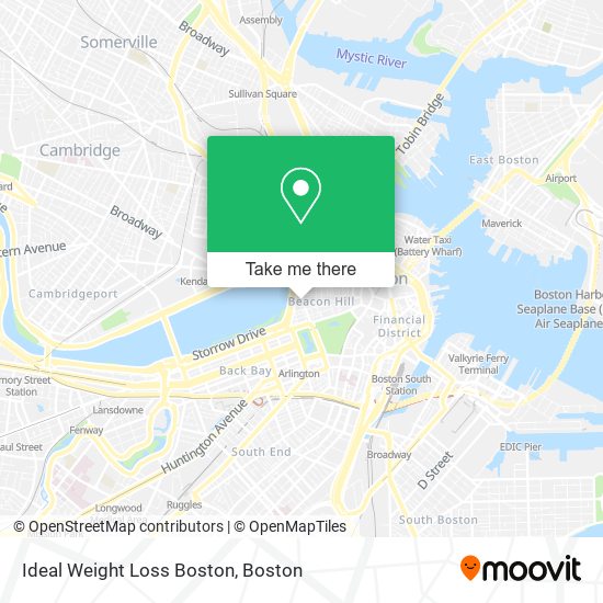 Ideal Weight Loss Boston map