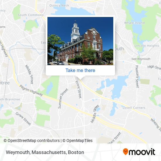 Mapa de Weymouth, Massachusetts
