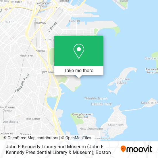 John F Kennedy Library and Museum map