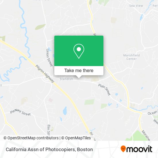 Mapa de California Assn of Photocopiers