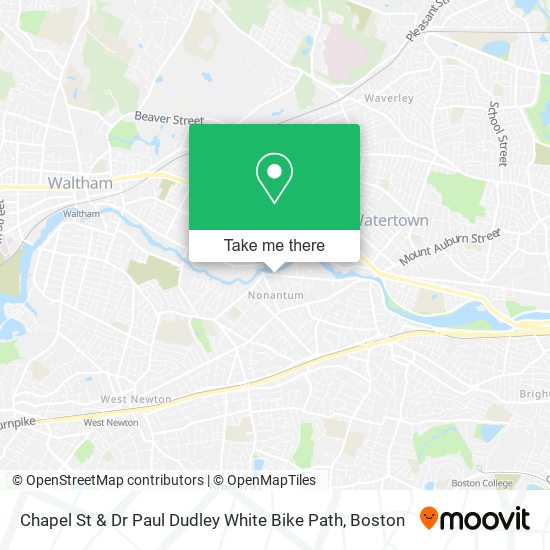 Mapa de Chapel St & Dr Paul Dudley White Bike Path