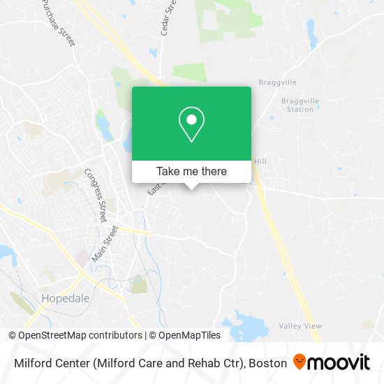 Mapa de Milford Center (Milford Care and Rehab Ctr)