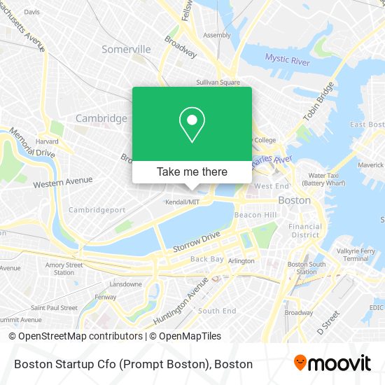 Mapa de Boston Startup Cfo (Prompt Boston)