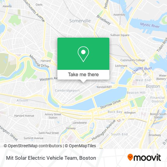 Mit Solar Electric Vehicle Team map