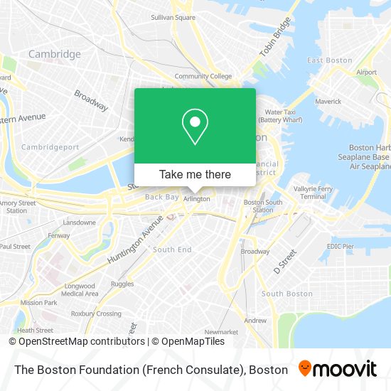 The Boston Foundation (French Consulate) map