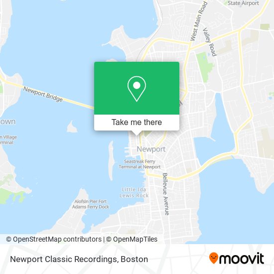 Mapa de Newport Classic Recordings