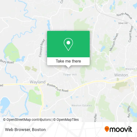 Web Browser map