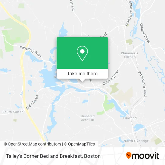 Talley's Corner Bed and Breakfast map