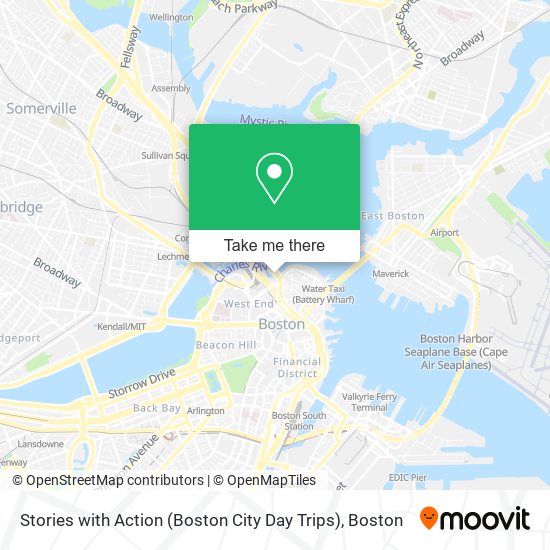 Mapa de Stories with Action (Boston City Day Trips)