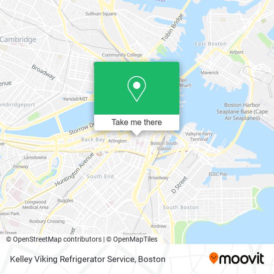 Mapa de Kelley Viking Refrigerator Service