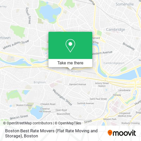 Boston Best Rate Movers (Flat Rate Moving and Storage) map