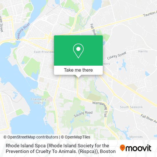 Rhode Island Spca (Rhode Island Society for the Prevention of Cruelty To Animals. (Rispca)) map