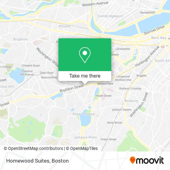 Mapa de Homewood Suites