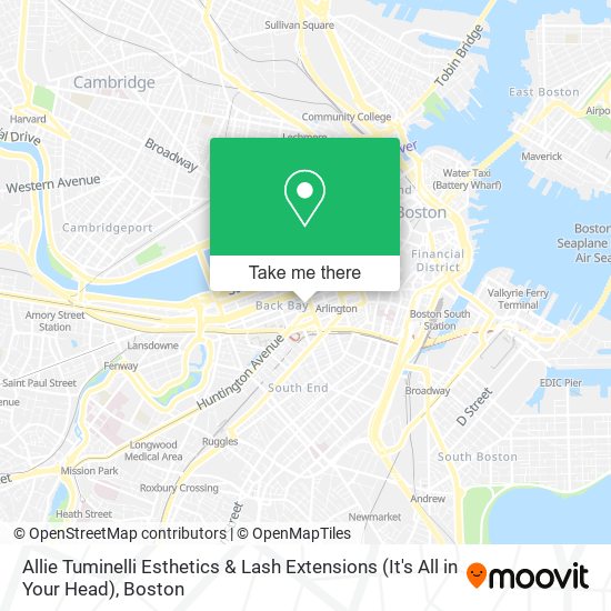 Allie Tuminelli Esthetics & Lash Extensions (It's All in Your Head) map