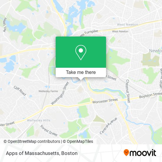 Apps of Massachusetts map