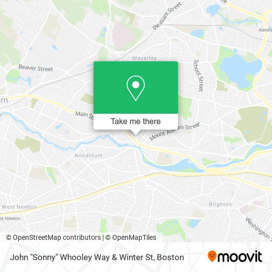 Mapa de John "Sonny" Whooley Way & Winter St