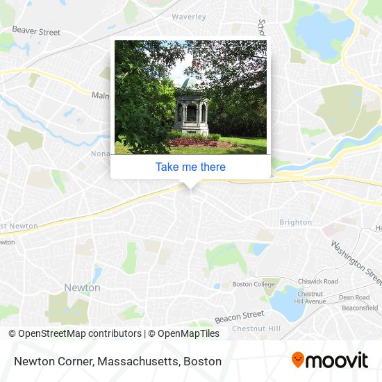 Newton Corner, Massachusetts map