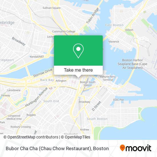 How to get to Bubor Cha Cha Chau Chow Restaurant in Boston by