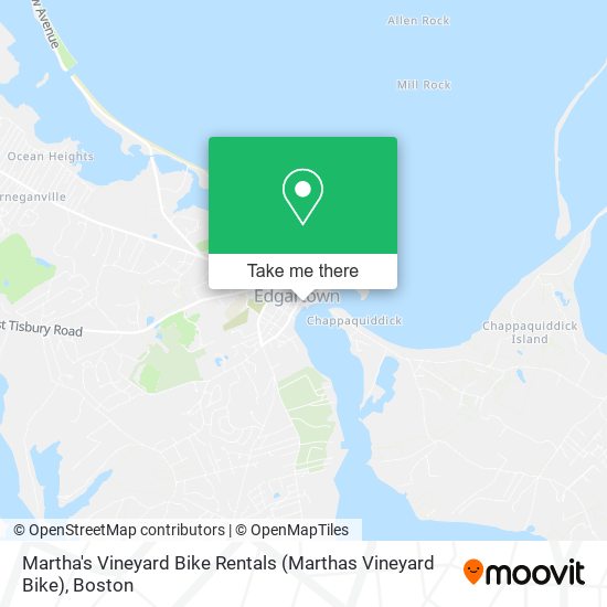 Martha's Vineyard Bike Rentals (Marthas Vineyard Bike) map