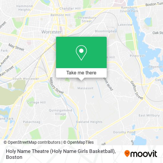 Mapa de Holy Name Theatre (Holy Name Girls Basketball)