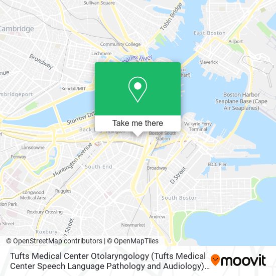 Tufts Medical Center Otolaryngology (Tufts Medical Center Speech Language Pathology and Audiology) map