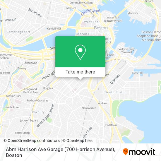 Mapa de Abm Harrison Ave Garage (700 Harrison Avenue)