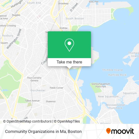 Mapa de Community Organizations in Ma