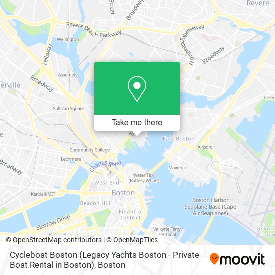 Cycleboat Boston (Legacy Yachts Boston - Private Boat Rental in Boston) map