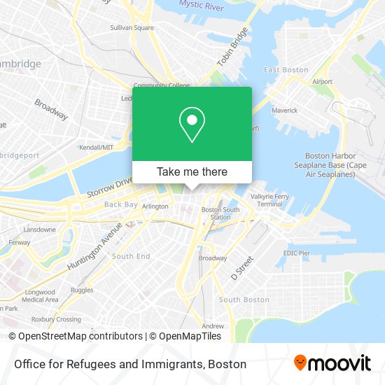 Mapa de Office for Refugees and Immigrants