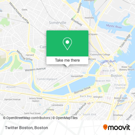 Twitter Boston map