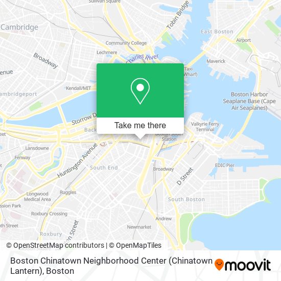 Boston Chinatown Neighborhood Center (Chinatown Lantern) map