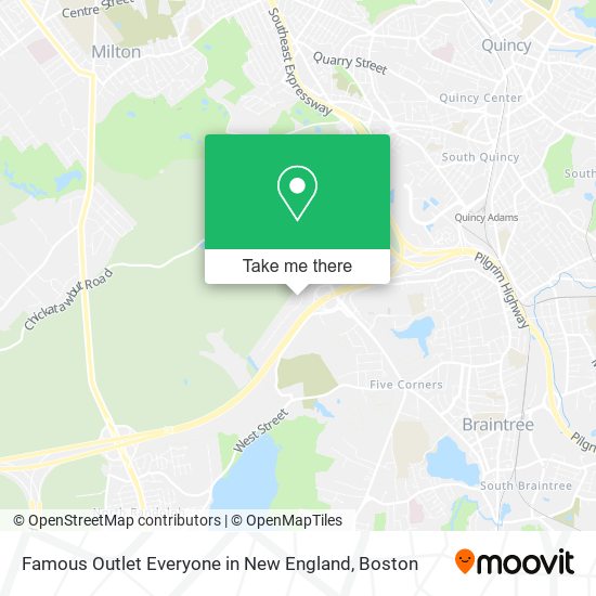 Famous Outlet Everyone in New England map