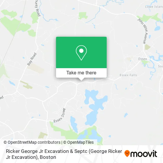 Ricker George Jr Excavation & Septc map