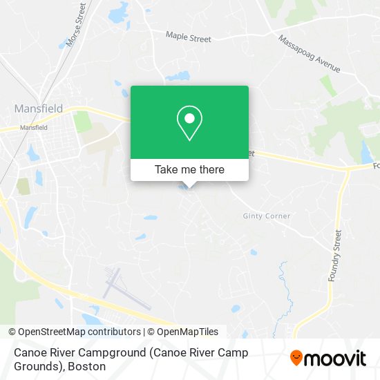 Canoe River Campground (Canoe River Camp Grounds) map