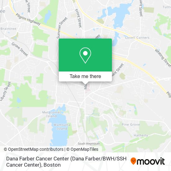 Mapa de Dana Farber Cancer Center (Dana Farber / BWH / SSH Cancer Center)
