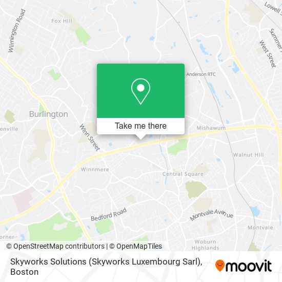 Mapa de Skyworks Solutions (Skyworks Luxembourg Sarl)